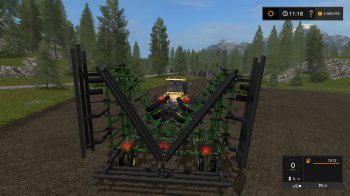 Большой культиватор JOHN DEERE для Farming Simulator 2017