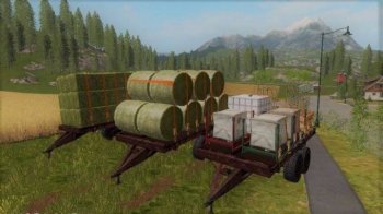 Прицеп PRT 10 с автопогрузкой для Farming Simulator 2017