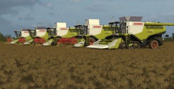 ПАК комбайнов Claas Lexion 700 STAGE IV Pack V 1.2 для FARMING SIMULATOR 2017