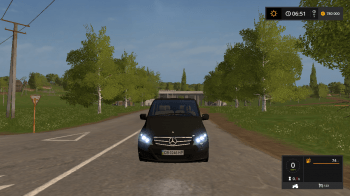 Минивэн Mercedes Benz Viano для Farming Simulator 2017