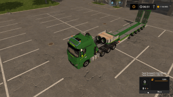 Пак грузовик и трал MP4 JOHN DEERE WHIT DOLL PANTHER V1.0 для Farming Simulator 2017.