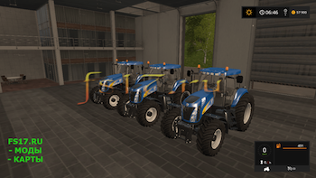 Трактор NEW HOLLAND TG200 V1.1 для Farming Simulator 2017
