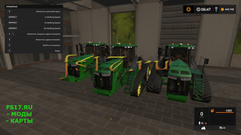 Трактор JD9RT V1.2 для Farming Simulator 2017