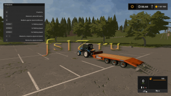 Прицеп Chieftain Tri Axle Low Loader v 1.0 для Farming Simulator 2017
