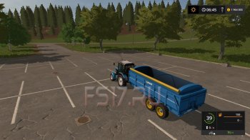 Прицеп WEST 12T GRAIN TRAILER V1.0.0.0 для Farming Simulator 2017