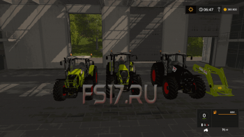 Пак тракторов CLAAS ARION 600 & AXION 800 SERIES V1.2 для Farming Simulator 2017