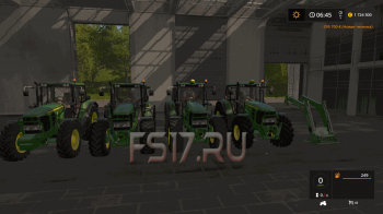 Трактор JOHN DEERE 6030 PREMIUM V1.1.0.0 для Farming Simulator 2017
