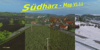 Карта SUDHARZ MAP V1.3.1 SEASONS для Farming Simulator 2017
