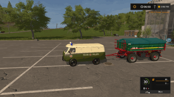 Автомобиль UAZ VOLKSPOLIZEI V1.0 для Farming Simulator 2017