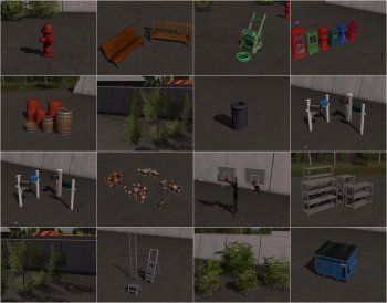 Пак объектов GE OBJECTS PACK BY DESPERADOS93 для Farming Simulator 2017