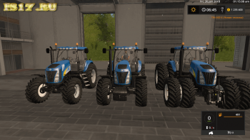 Трактор NEW HOLLAND TG200 V4.0 для Farming Simulator 2017