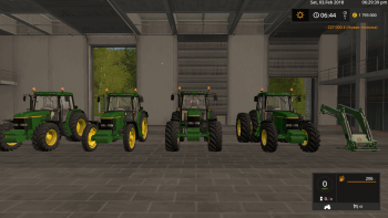 Трактор JOHN DEERE 6000 TEN SERIES V1.0 для Farming Simulator 2017