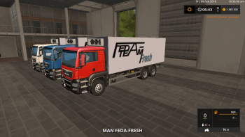 Пак MAN FEDA FRESH TRUCK V1.0 для Farming Simulator 2017