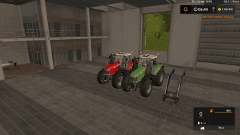 Трактор MASSEY FERGUSON 7700 PACK V1.1 для Farming Simulator 2017