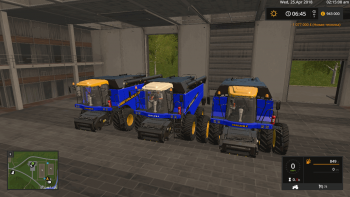 Комбайн VERSATILE RT490 BLUE V1.0 для Farming Simulator 2017