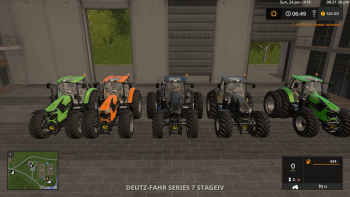 Трактор DEUTZ FAHR SERIE7 STAGEIV V1.0.0.0 для Farming Simulator 2017