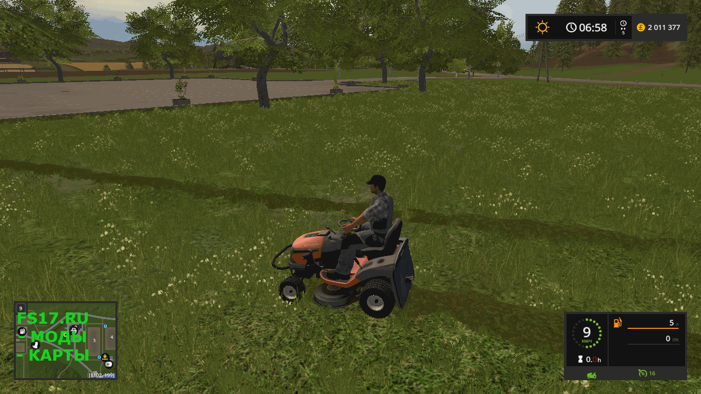 Пак Husqvarna Rasentraktor Pack V10 для Farming Simulator 2017