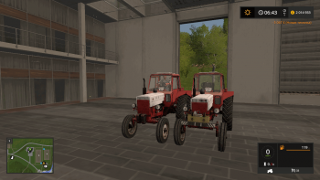Трактор МТЗ 80 красный v 1.0 для Farming Simulator 2017