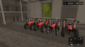 Трактор MASSEY FERGUSON 6400 T2 PACK V1.0  для Farming Simulator 2017