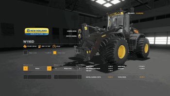 Погрузчик New Holland W190D Wheel Loader v 1.0.0.4 для Farming Simulator 2019