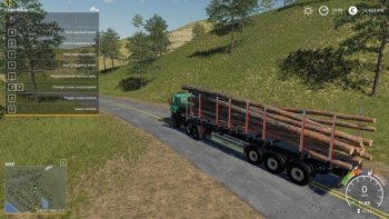 Полуприцеп Fliegl Timber Runner With Autoload Wood v 1.1 для Farming Simulator 2019