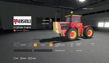 Трактор VERSATILE 6 CYLINDER SERIES V1.0 для Farming Simulator 2019