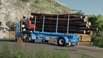 Прицеп для леса BIOBELTZ TURNTABLE TIMBERTRAILER TTLT 500 V1.0.0.0 для Farming Simulator 2019
