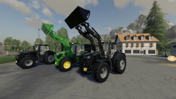 Пак JOHN DEERE 6R + 643R GREEN + BLACK PACK V1.0.0.3 для Farming Simulator 2019