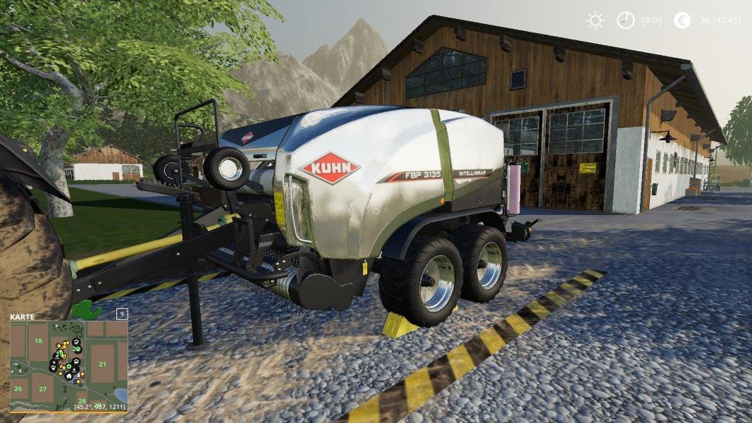 Тюкопресс MP FA KUHN FBP3135 V1.0.0.0 для Farming Simulator 2019