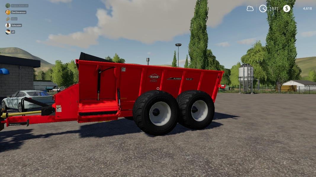Разбрасыватель навоза KUHN SLC141 RED/AMERICAN V1.0 для Farming Simulator 2019