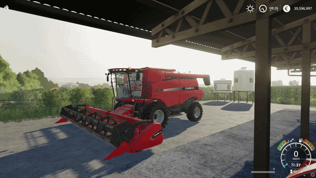 Комбайн CASE IH 7130 + CUTTER V0.9 для Farming Simulator 2019