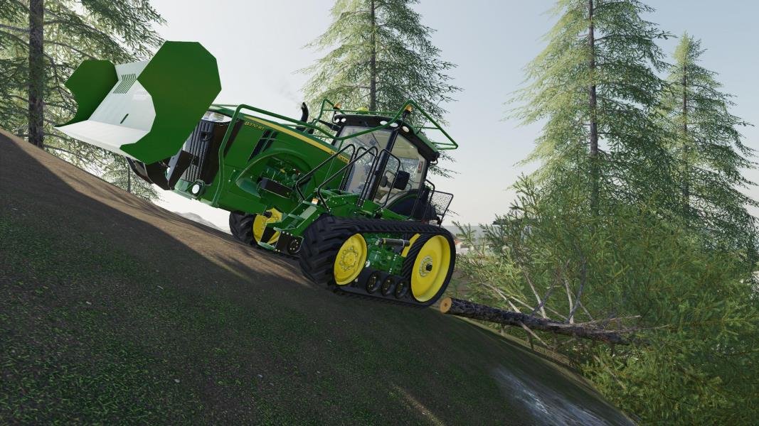 Трактор JOHN DEERE 8RT FOREST EDITION V1.0 для Farming Simulator 2019