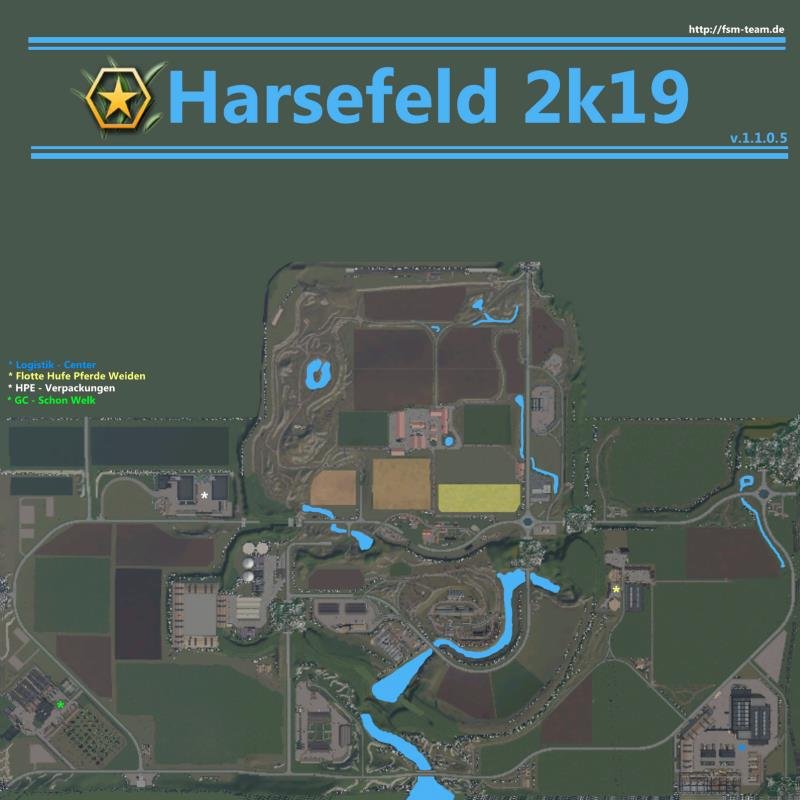 Карта HARSEFELD 2K19 V1.1.0.5.0 для Farming Simulator 2019