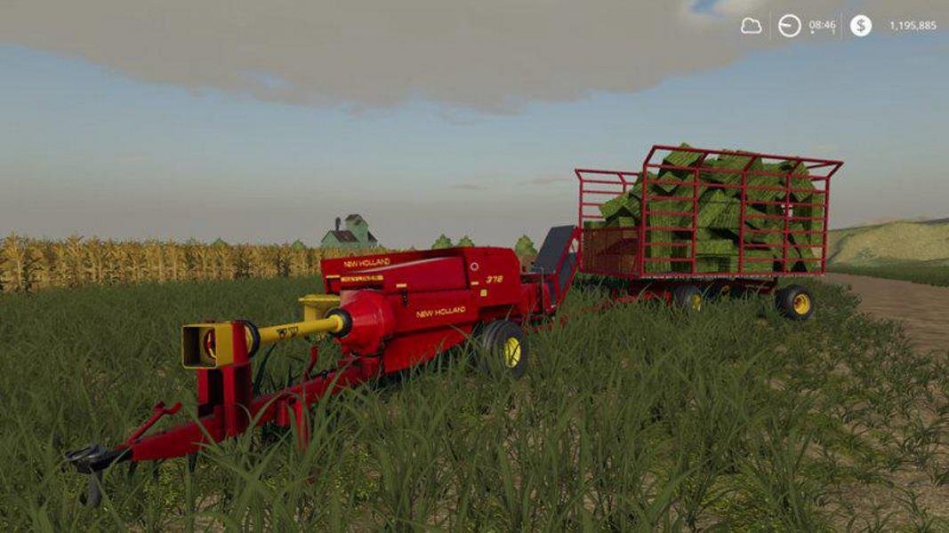 Пак NEW HOLLAND 378 SMALL SQUARE BALER V1.0 для Farming Simulator 2019