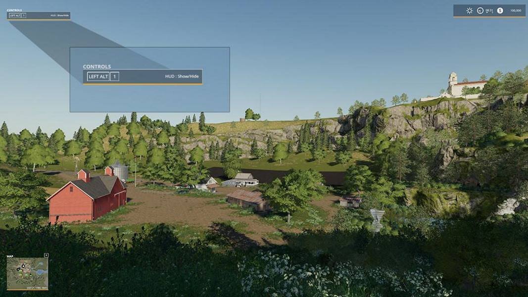 Скрипт HUD TOGGLE V1.0.0.0 для Farming Simulator 2019
