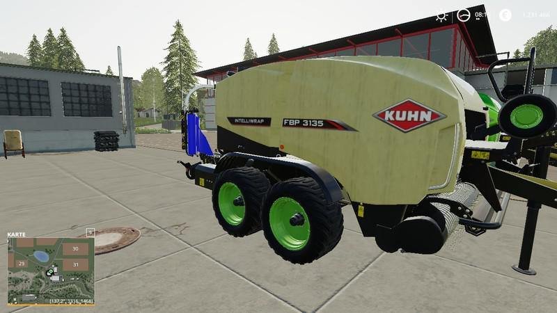 Тюкопресс KUHN FBP 3135 V1.1.0.0 для Farming Simulator 2019