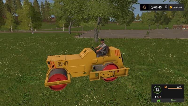 Каток ДУ-47 v 1.0 для Farming Simulator 2017