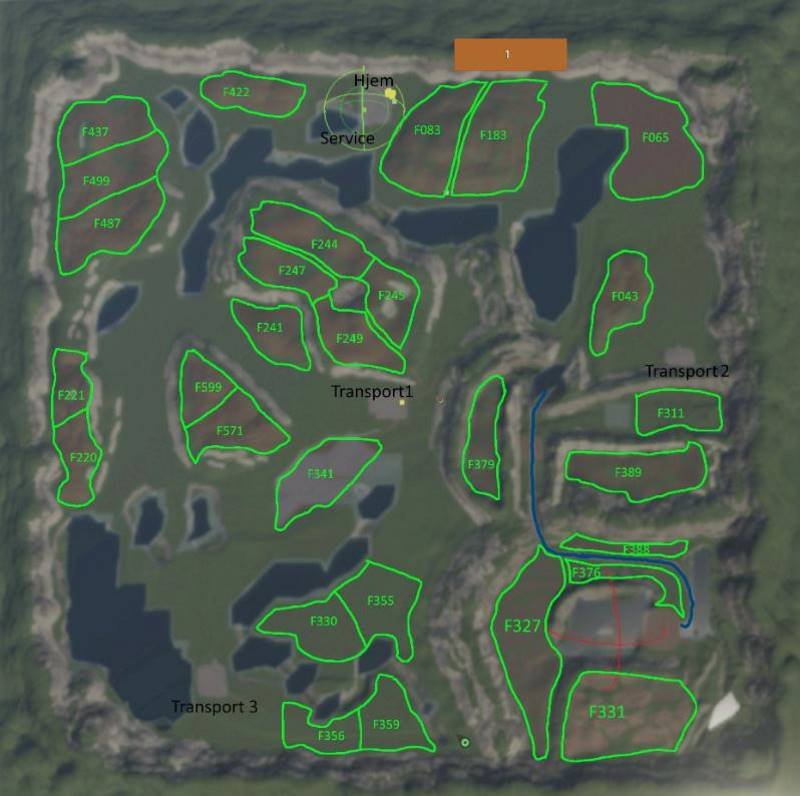 Карта NORSKSKOG – FORESTRY MAP V1.0.0.0 для Farming Simulator 2019