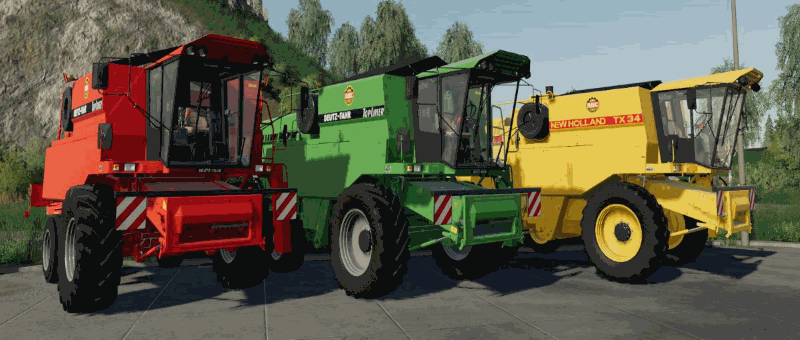 Пак NEW HOLLAND TX34 / DEUTZ-FAHR TOPLINER PROTOTYP V1.0 для Farming Simulator 2019