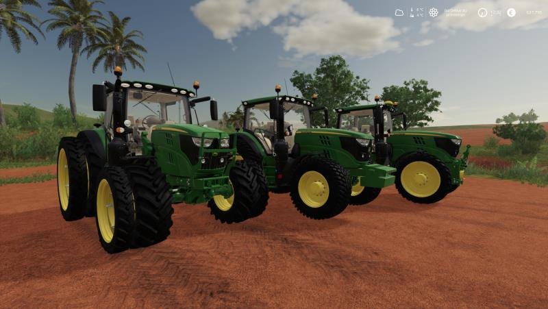 Трактор JOHN DEERE 6M SERIES V1.0 для Farming Simulator 2019