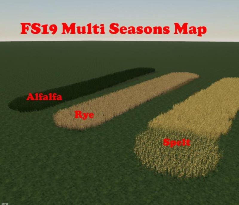 Пустая карта MULTI SEASONS MAP V1.0 для Farming Simulator 2019