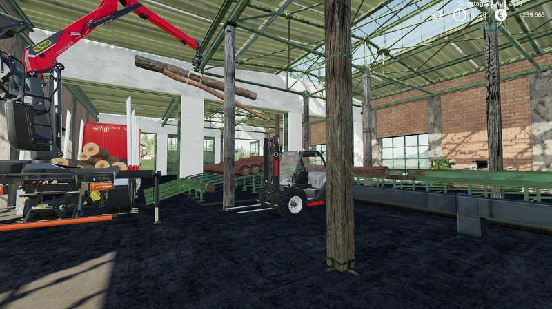 Лесопилка SAGEWERK V1.1 для Farming Simulator 2019