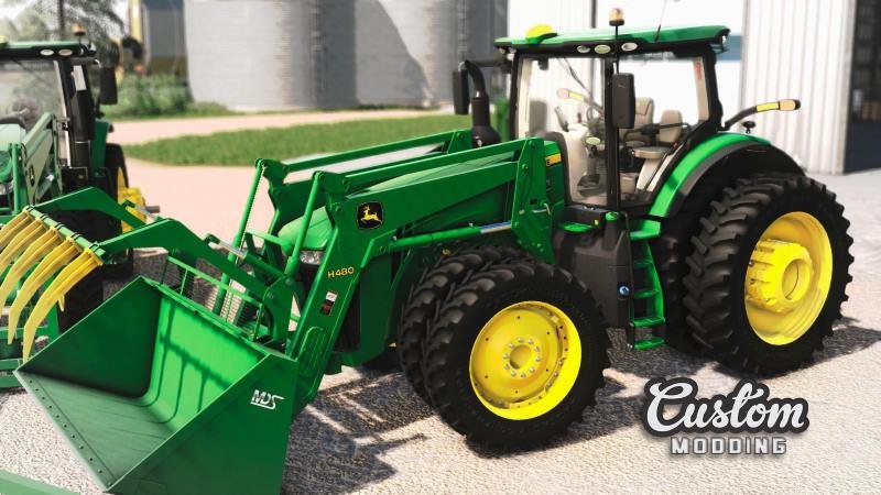 Трактор JOHN DEERE 7R: UPDATE FOR H480 V1.0 для Farming Simulator 2019