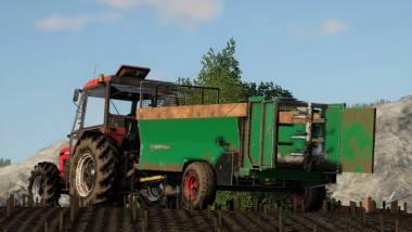 Разбрасыватель навоза Tehnostroj TG28 v 1.0 для Farming Simulator 2019