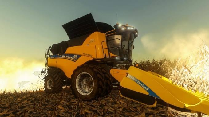 Комбайн NEW HOLLAND CR10.90 US V2.0.0.0 для Farming Simulator 2019