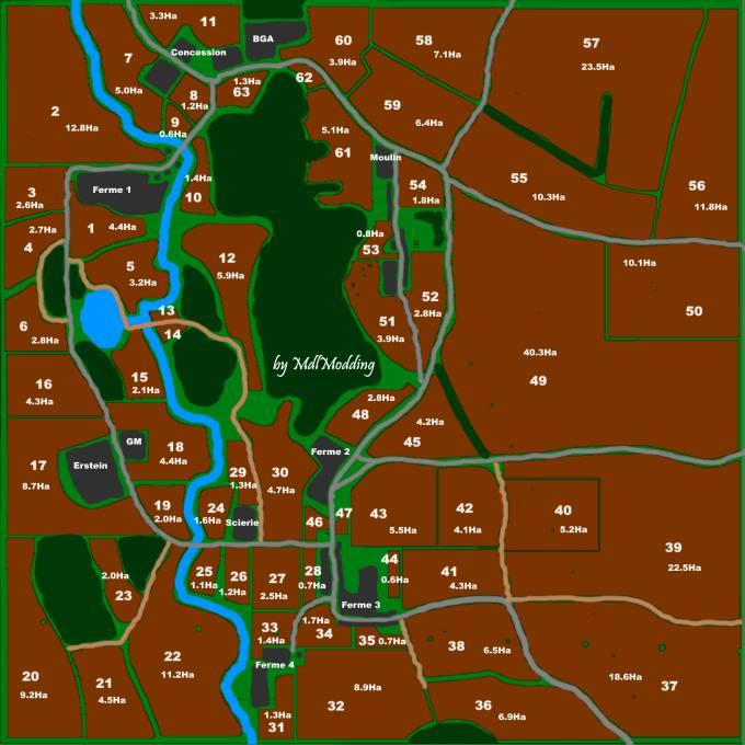 Карта ALSACE MAP V1.1.0.0 для Farming Simulator 2019