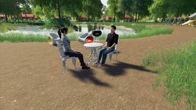 Садовая мебель GARDEN FURNITURE SET V1.0.0.0 для Farming Simulator 2019