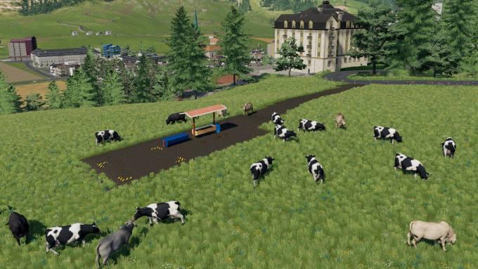 Открытый коровник Brazilian Open Cow Pasture v1.0 для Farming Simulator 2019