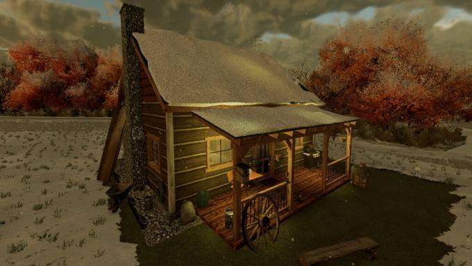 Дом Rustic Cabin v1.0 для Farming Simulator 22