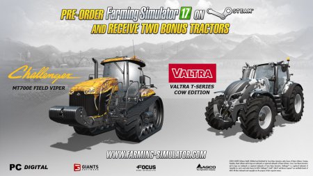 Трактора Challenger MT700E FIELD VIPER и Valtra T-Series Cow Edition